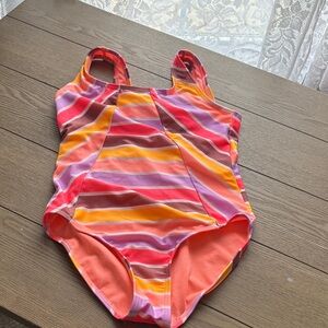 Wonder Nation Vibrant Striped Kids One Piece